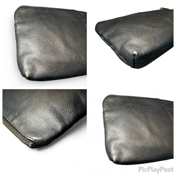 GUCCI Black Pebbled Leather Sienna Tassel Clutch Bag - Picture 11 of 15